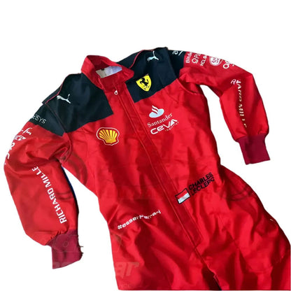 2023 Charles Leclerc Scuderia Ferrari F1 Embroidered Racing Suit - Official Team Gear - Ex Race Gear