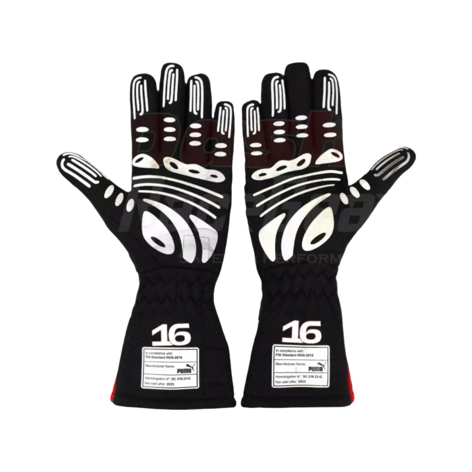 2023 Charles Leclerc Scuderia Ferrari F1 Gloves - Ex Race Gear