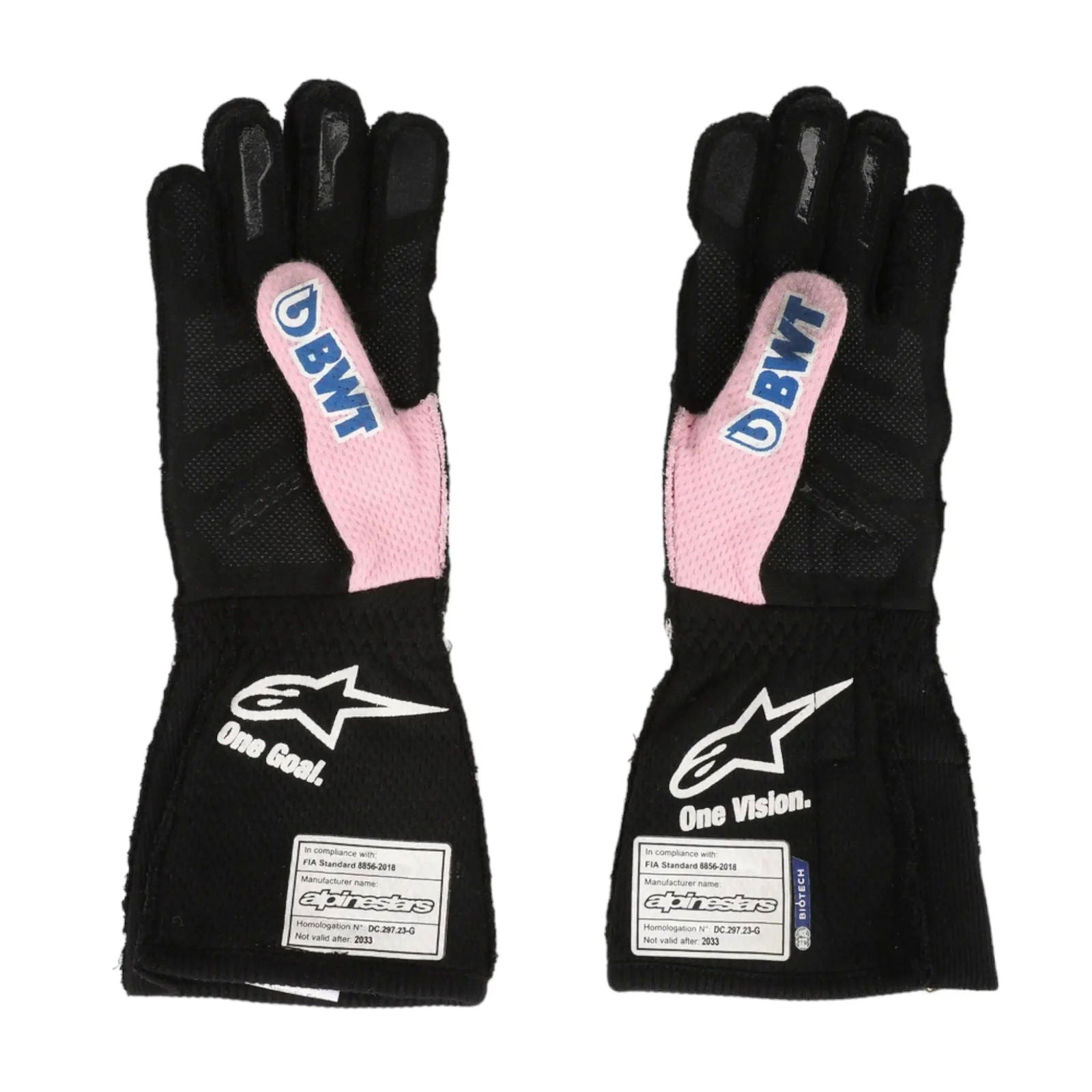 2023 ESTEBAN OCON WEEKEND WORN RACE GLOVES - MIAMI GP - Ex Race Gear
