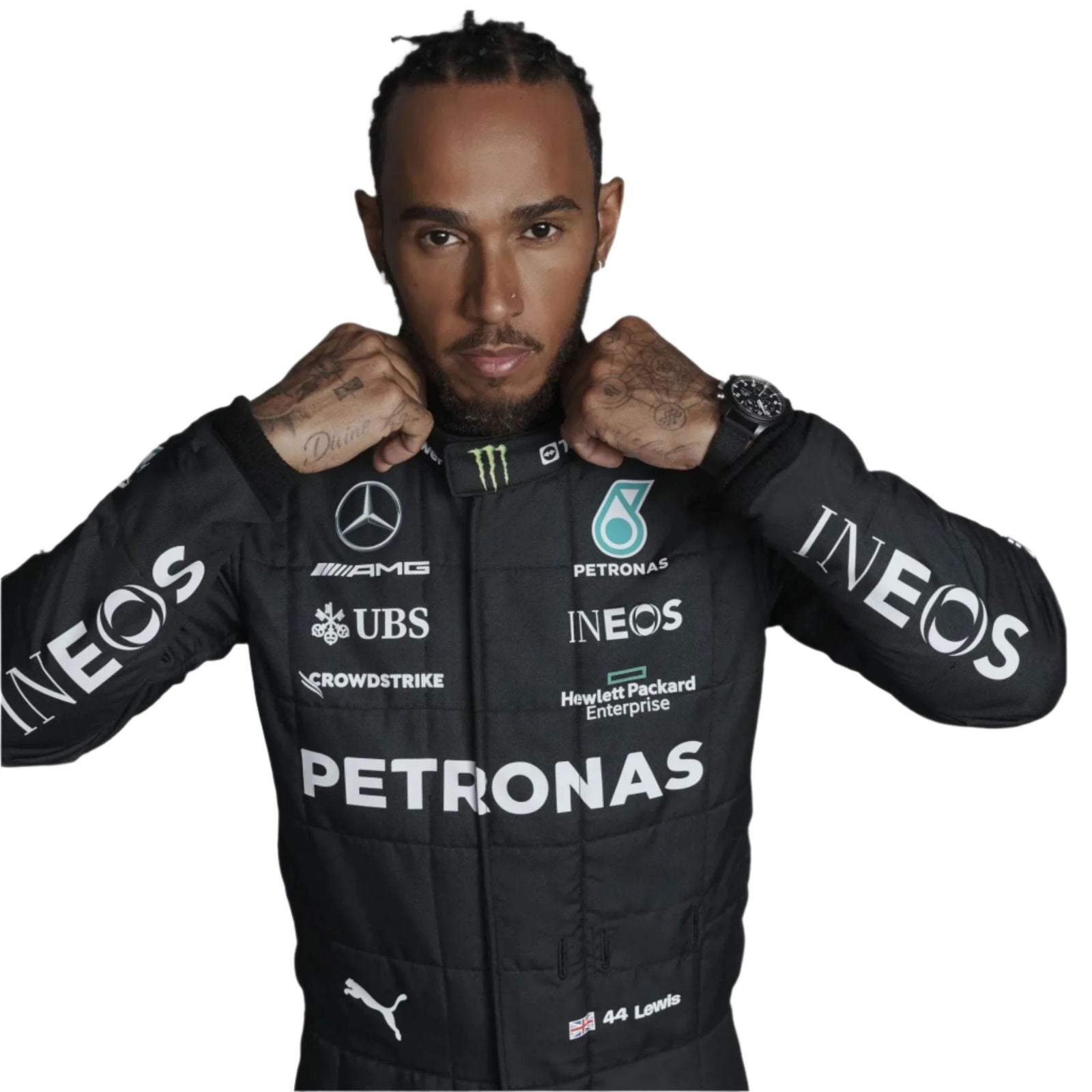 2023 Lewis Hamilton Mercedes AMG F1 Race Suit - EX Race Gear
