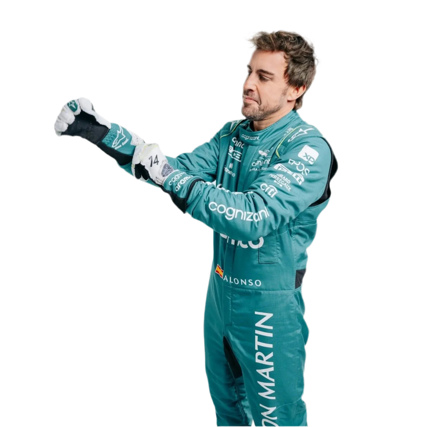 2023 Official Fernando Alonso Aston Martin F1 Race Suit - Ex Race Gear