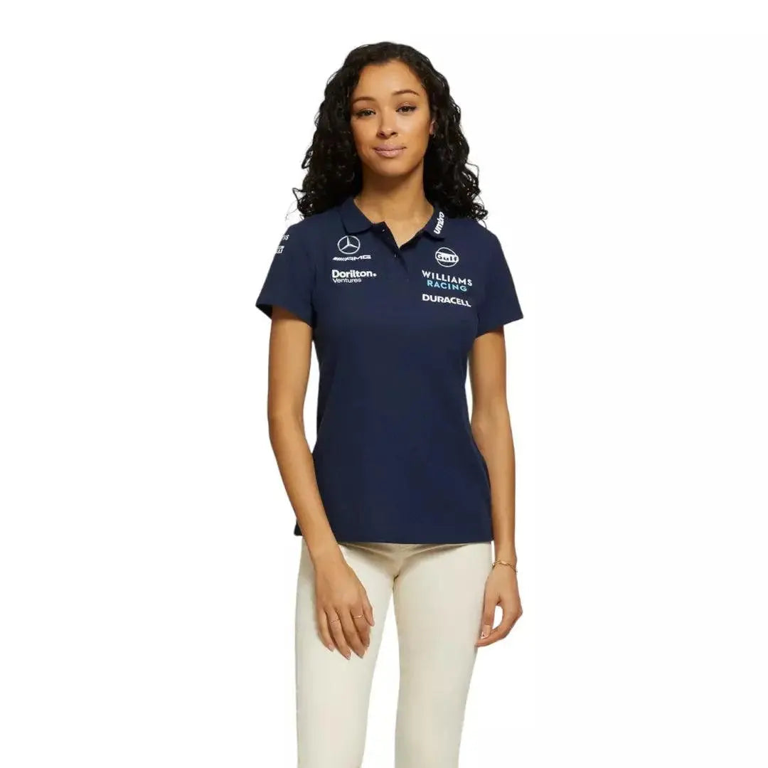2023 Women's CVC Media Polo Navy - Ex Race Gear