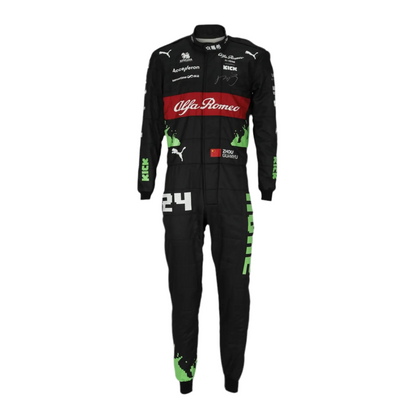 2023 Zhou Guanyu Alfa Romeo F1 Team Racing Suit– Belgian GP - Ex Race Gear