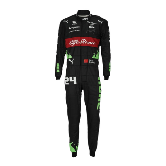 2023 Zhou Guanyu Alfa Romeo F1 Team Racing Suit– Belgian GP - Ex Race Gear