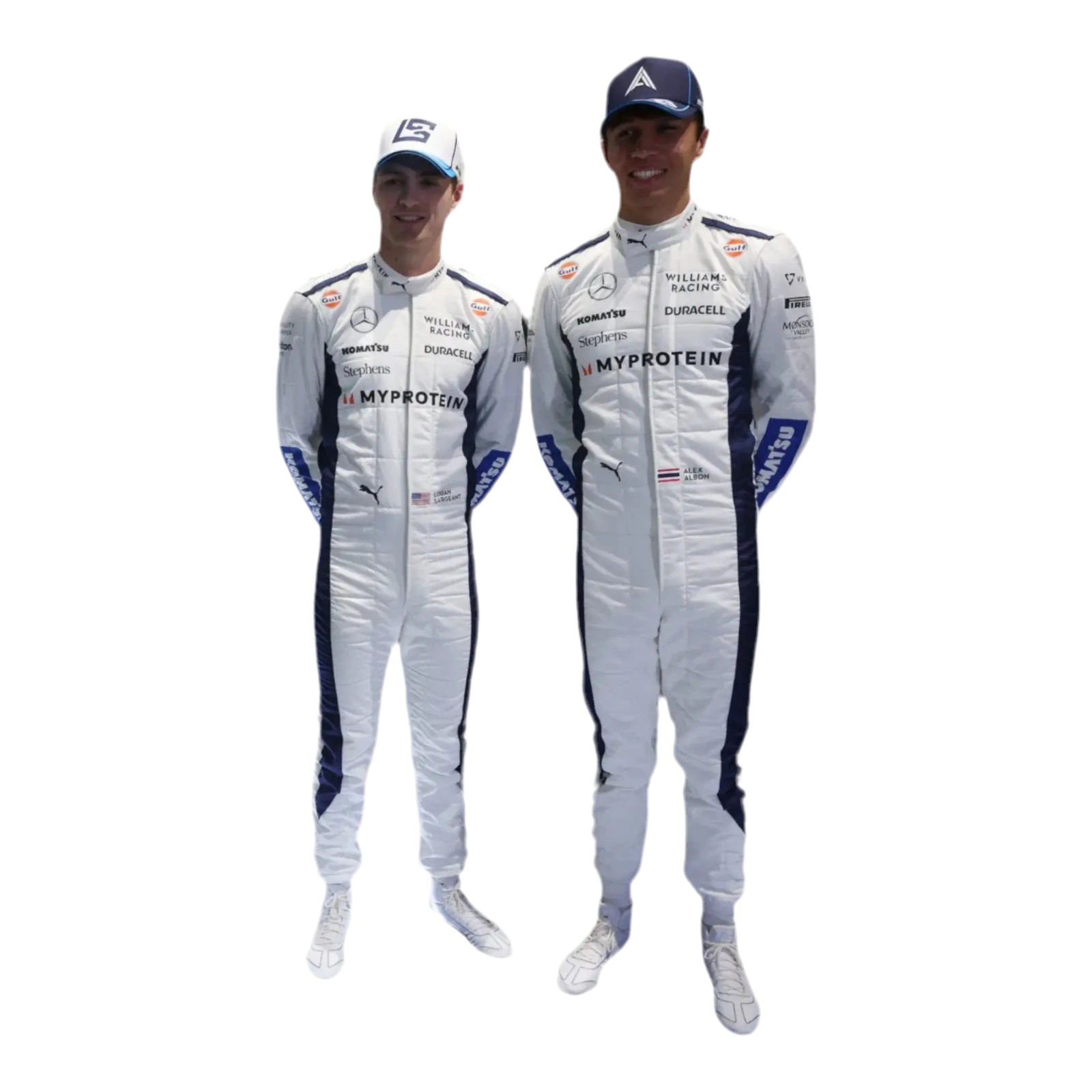 2024 Alex Albon Logan Sargeant Williams F1 Team Race Suit - Ex Race Gear