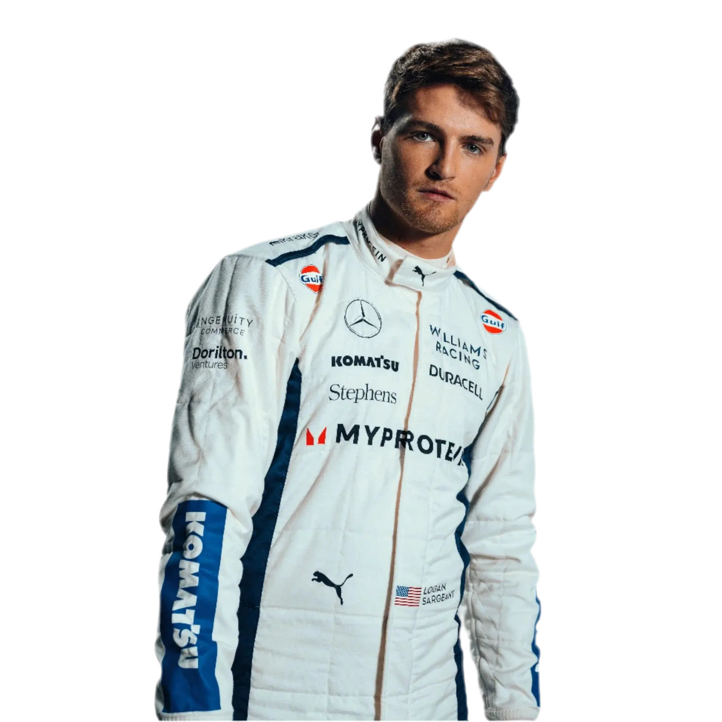 2024 Alex Albon Logan Sargeant Williams F1 Team Race Suit - Ex Race Gear