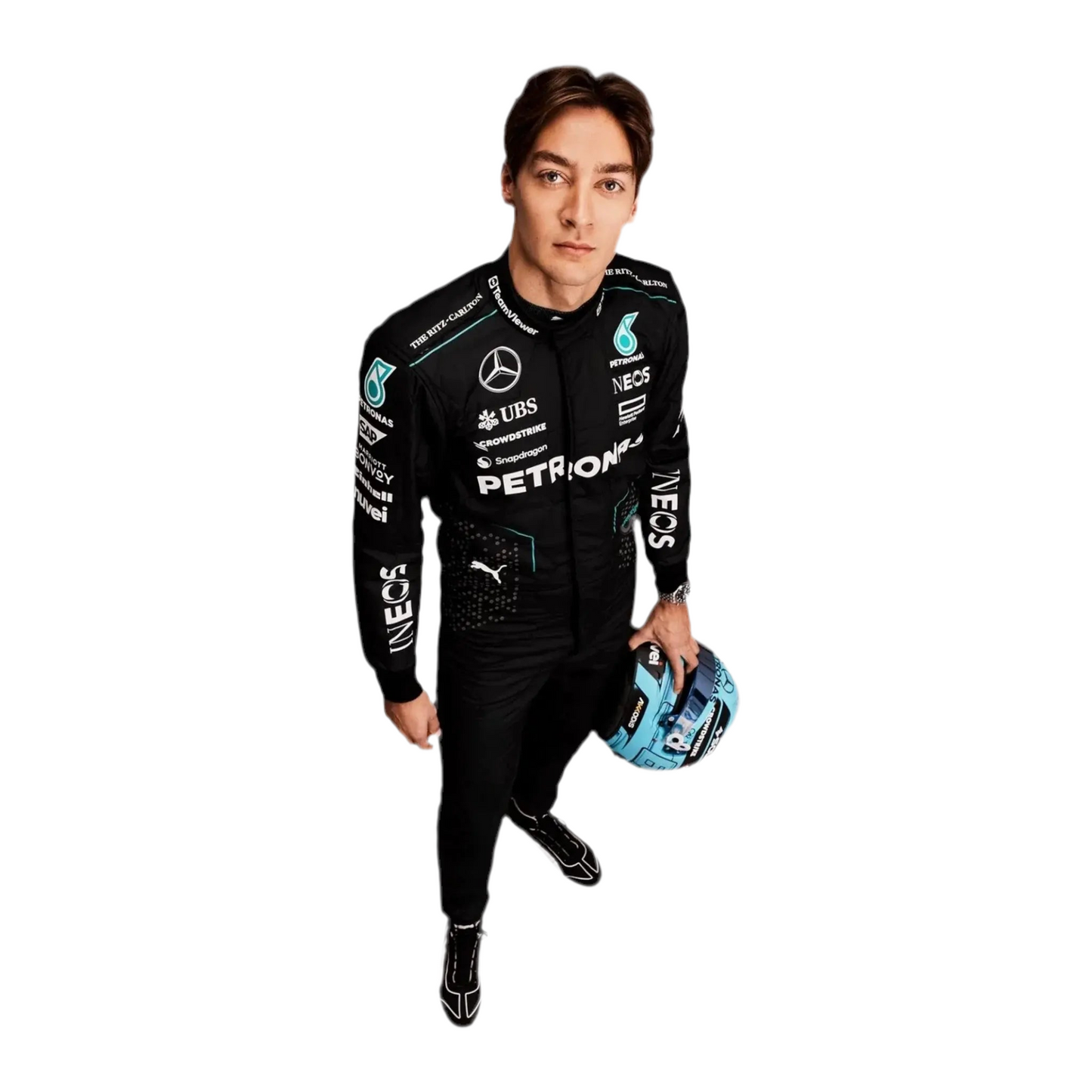 2024 George Russell Replica Race Suit | Mercedes AMG F1 Team Gear - Ex Race Gear