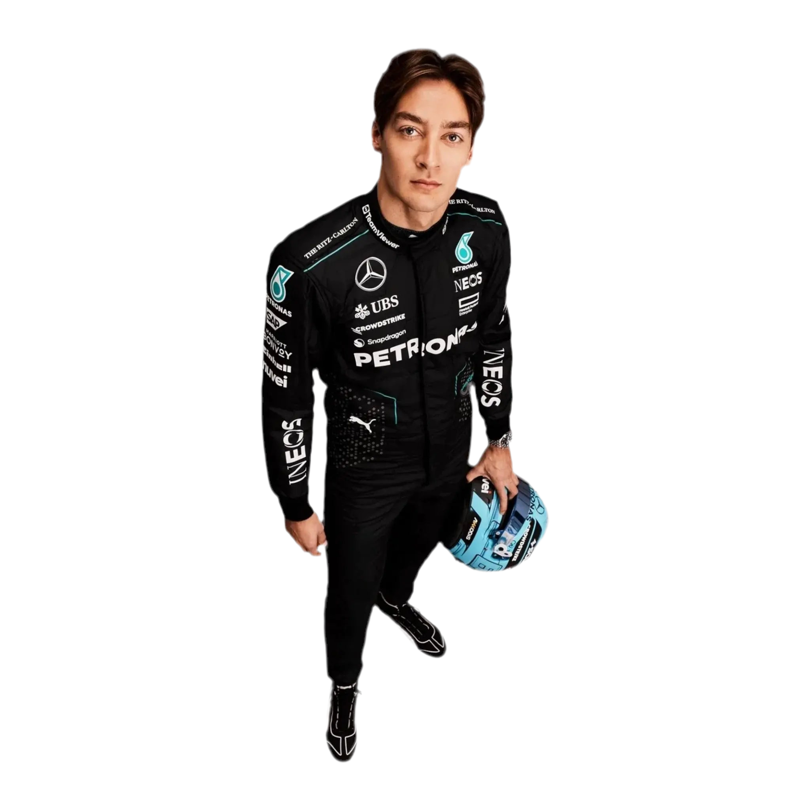 2024 George Russell Replica Race Suit | Mercedes AMG F1 Team Gear - Ex Race Gear