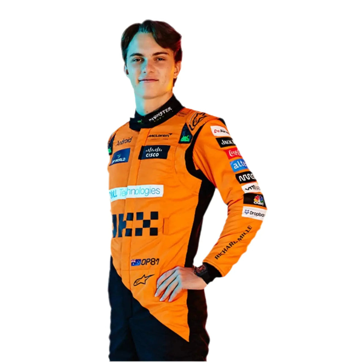 2024 New McLaren Oscar Piastri F1 Team Race Suit - Ex Race Gear