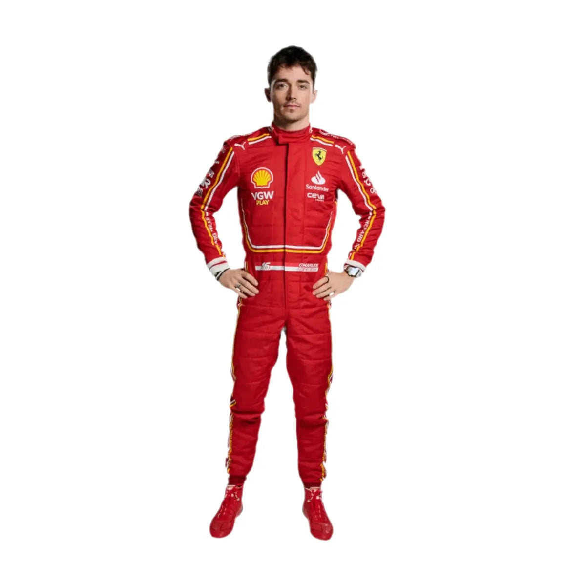 2024 Scuderia Ferrari Replica Race Suit - Ex Race Gear