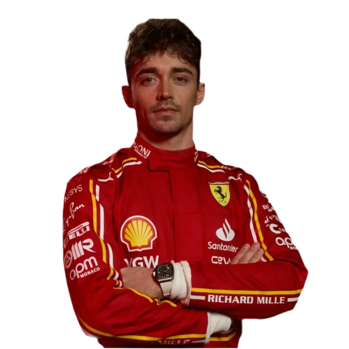 2024 Scuderia Ferrari Replica Race Suit - Ex Race Gear