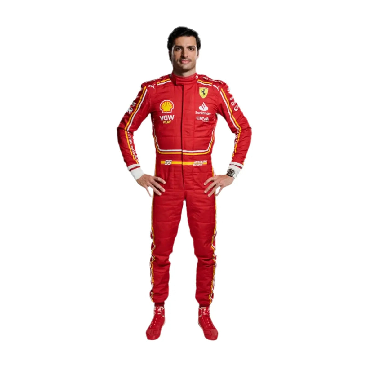 2024 Scuderia Ferrari Replica Race Suit - Ex Race Gear