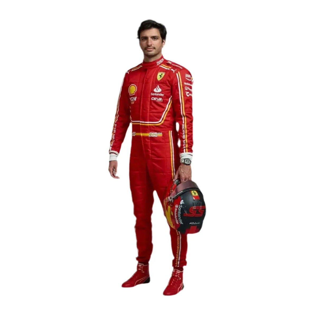 2024 Scuderia Ferrari Replica Race Suit - Ex Race Gear