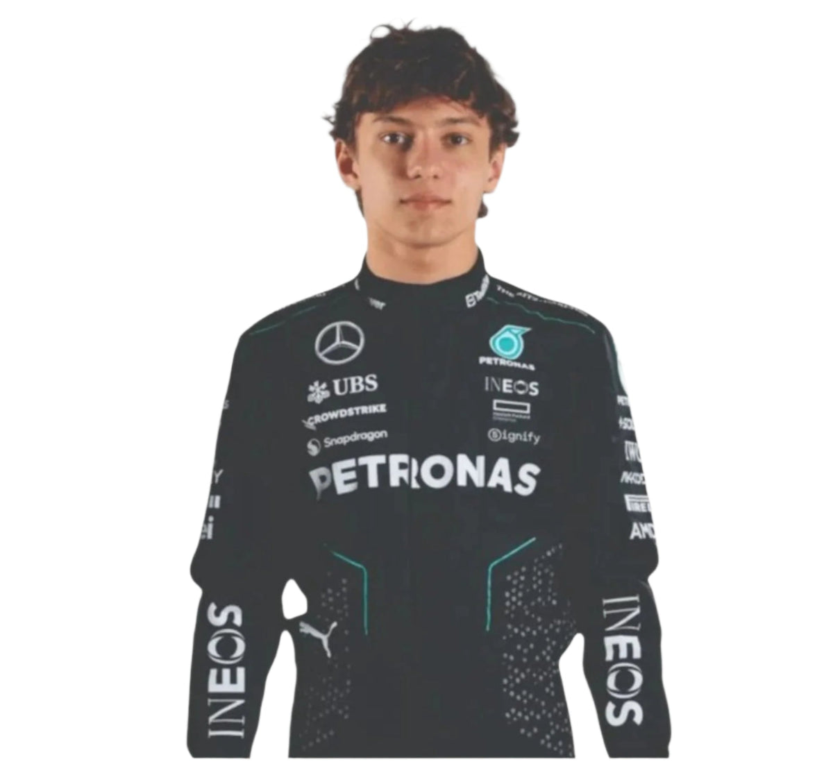 New 2025 Andrea Kimi Antonelli Mercedes Race Suit