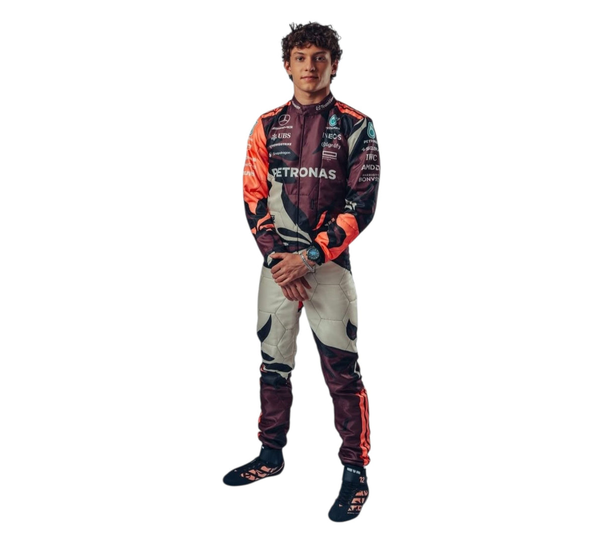 George Russell 2025 Mercedes AMG Petronas F1 Team Suit