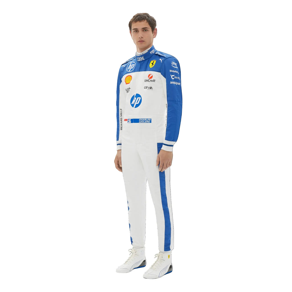 2025 Charles Leclerc Ferrari HP Race Suit - Ex Race Gear