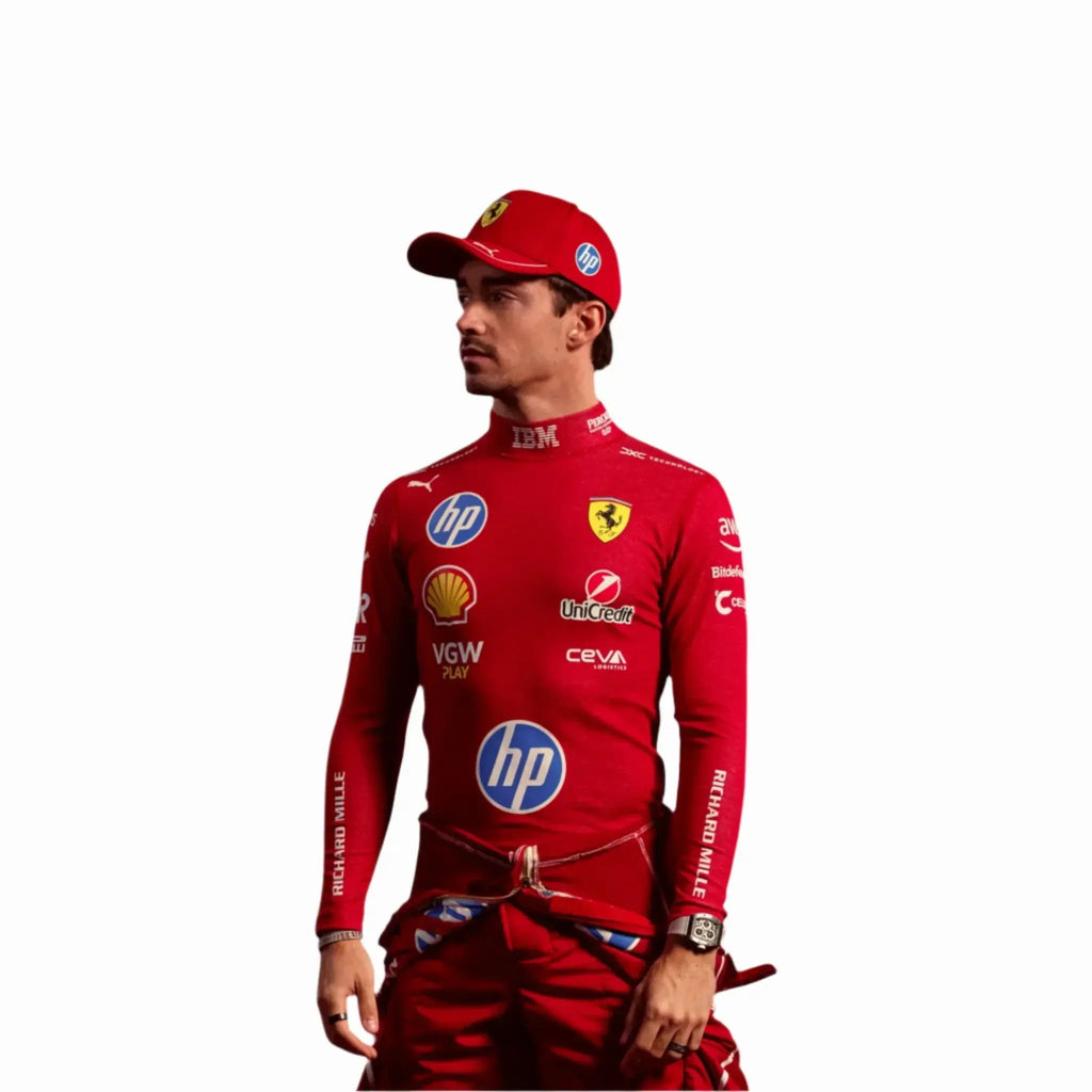 2025 Charles Leclerc Ferrari HP Race Suit - Ex Race Gear