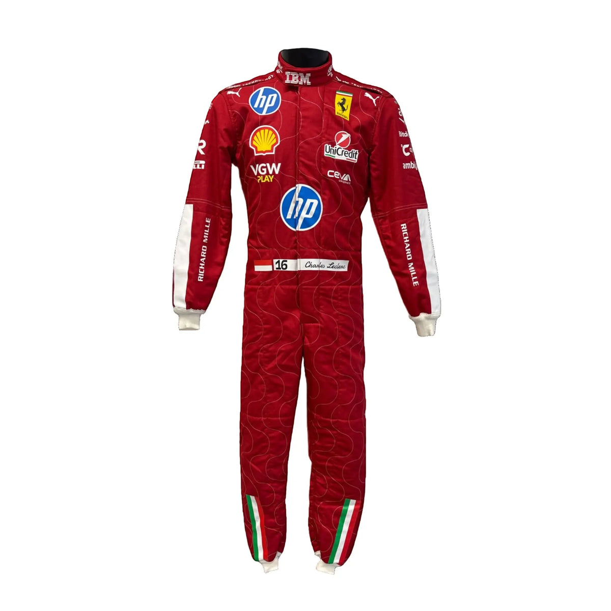 2025 Charles Leclerc Scuderia Ferrari HP Monza GP F1 Race Suit - Ex Race Gear