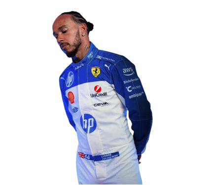 2025 Lewis Hamilton Ferrari Racing Suit from Miami GP