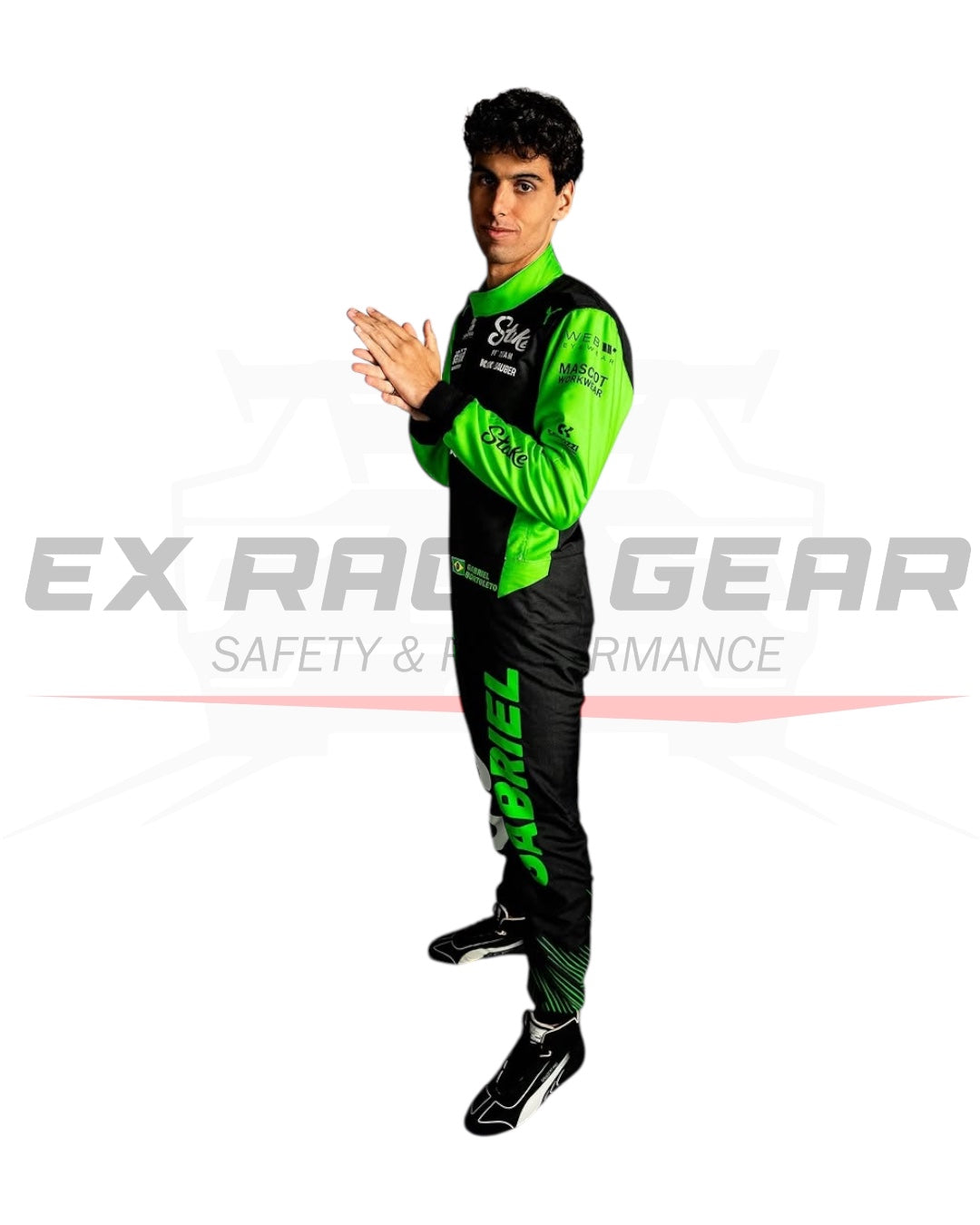2025 Gabriel Bortoletto Replica Race | Sauber F1 Team Stake - Ex Race Gear2025 Gabriel Bortoletto Replica Race Suit | Sauber F1 Team Stake Ex Race Gear