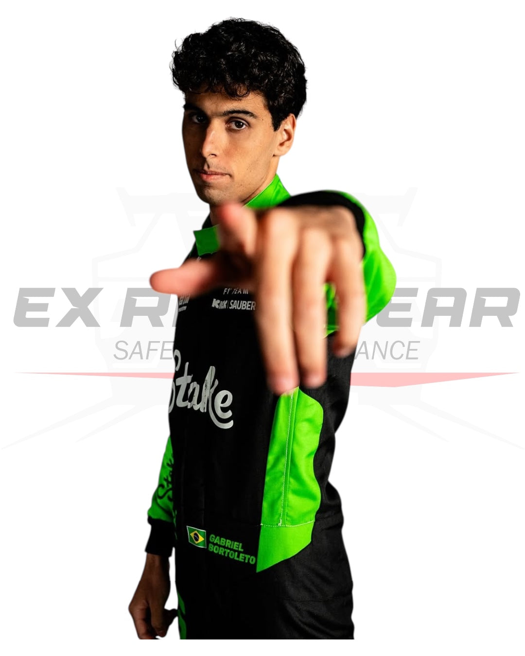 2025 Gabriel Bortoletto Replica Race | Sauber F1 Team Stake - Ex Race Gear2025 Gabriel Bortoletto Replica Race Suit | Sauber F1 Team Stake Ex Race Gear