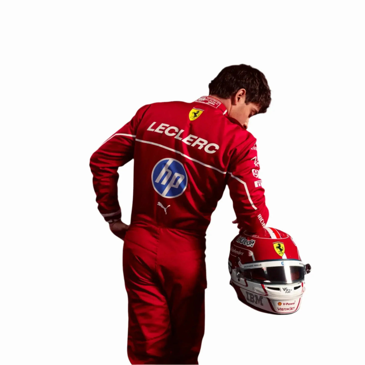 2025 Charles Leclerc Ferrari HP Race Suit - Ex Race Gear