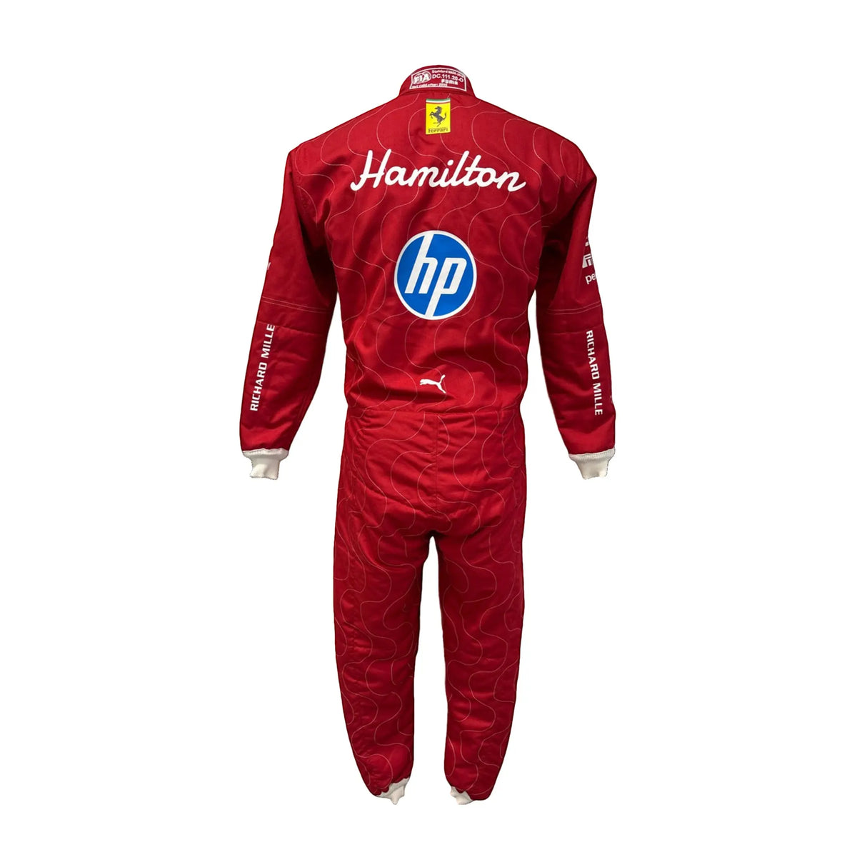 2025 Lewis Hamilton Scuderia Ferrari HP Monza GP F1 Race Suit - Ex Race Gear