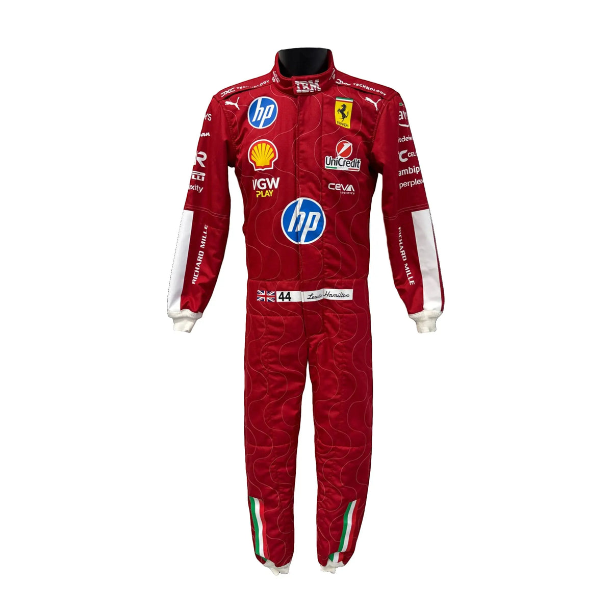 2025 Lewis Hamilton Scuderia Ferrari HP Monza GP F1 Race Suit - Ex Race Gear