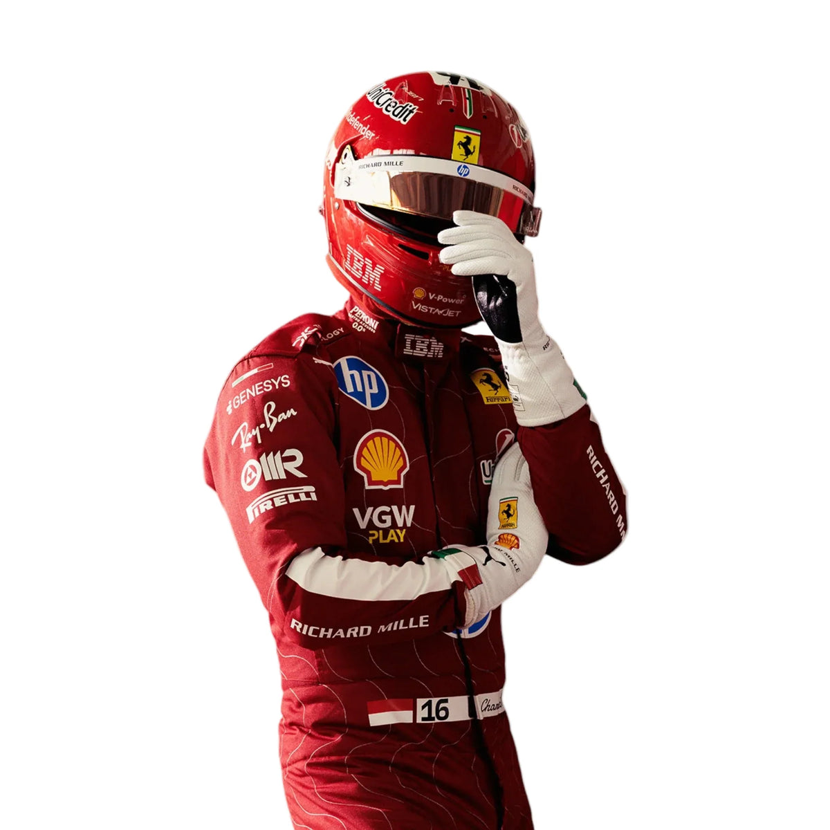 2025 Scuderia Ferrari HP F1 Team Monza GP Race Suit - Ex Race Gear