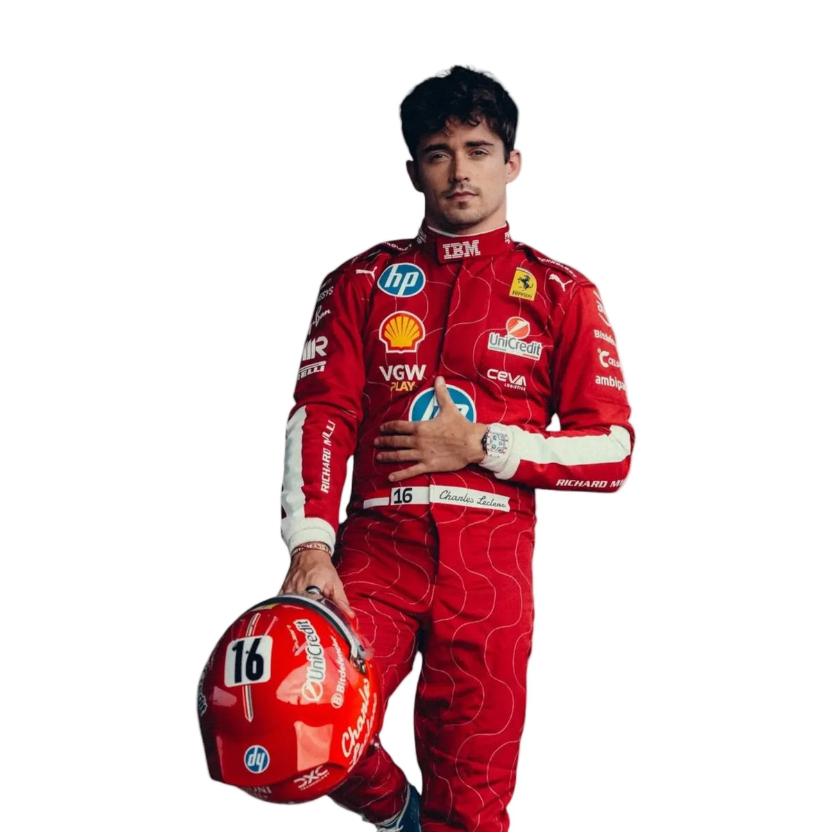 2025 Scuderia Ferrari HP F1 Team Monza GP Race Suit - Ex Race Gear