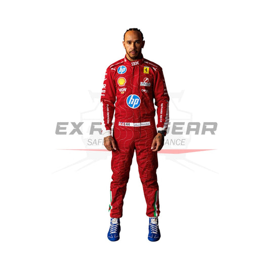 2025 Lewis Hamilton Scuderia Ferrari HP Monza GP F1 Race Suit Ex Race Gear