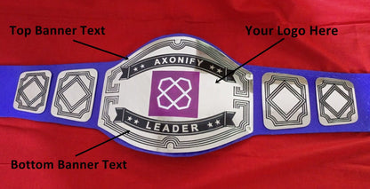 Custom AXonify Logo Wrestling Championship Belt - Customize Wrestling Belts