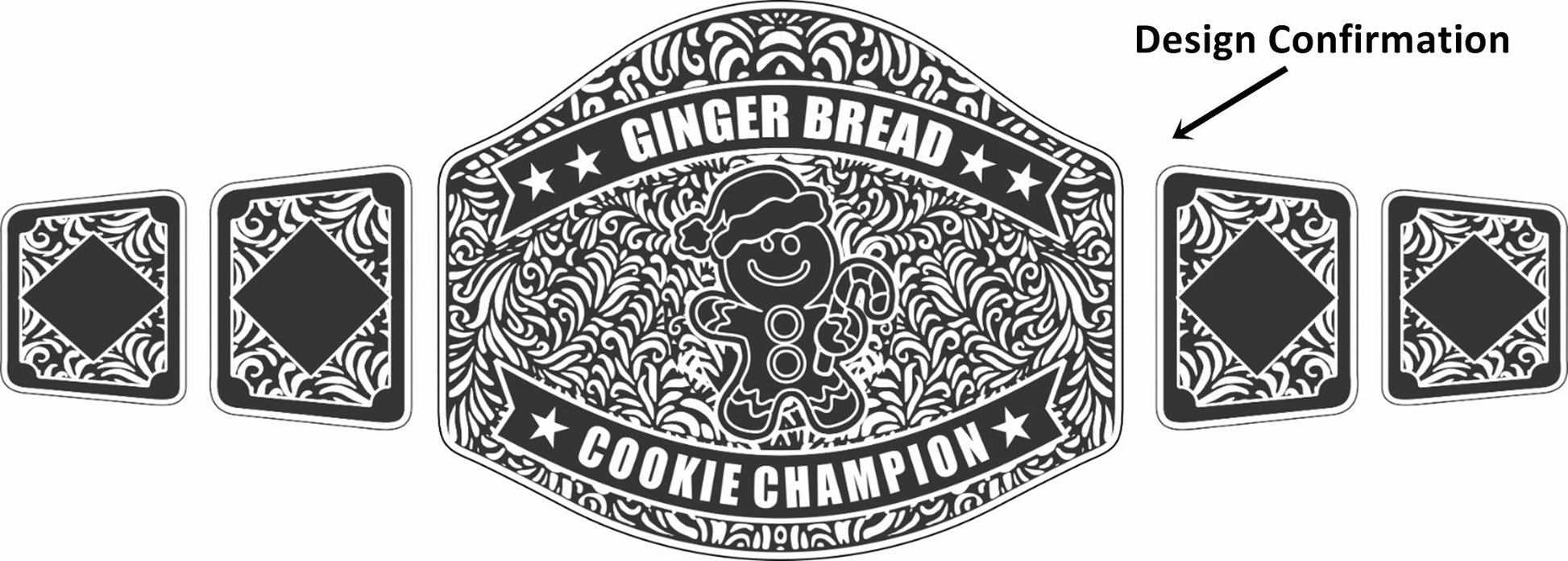 Custom Name and Kids Teddy Bear Logo Wrestling Championship Belt poshleathers-14b7