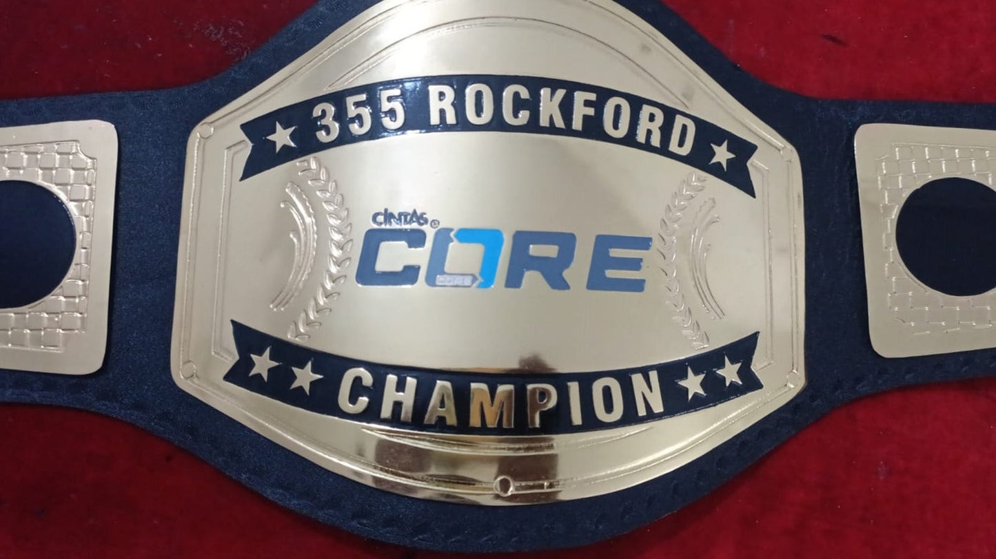 Custom CORE Logo Wrestling Championship Belt poshleathers-14b7