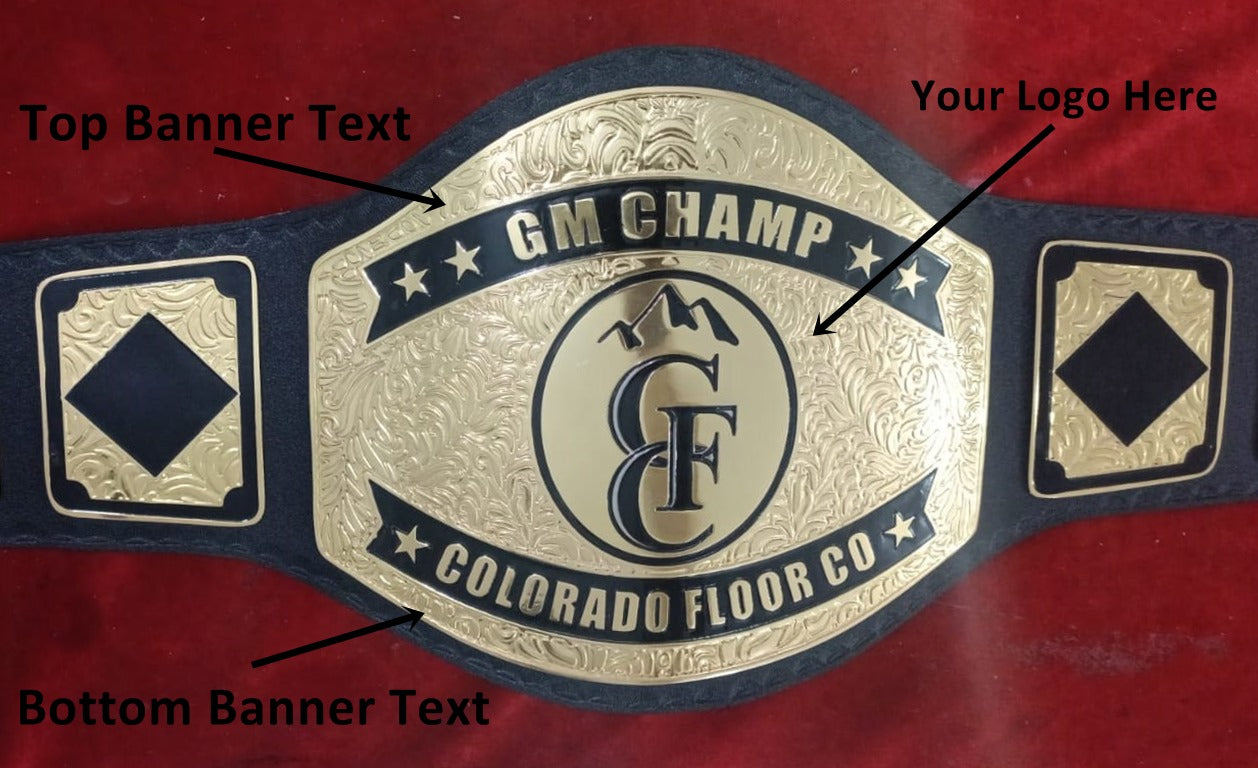 Custom Name and CFC Home Logo Wrestling Championship Belt - Customize Wrestling Belts