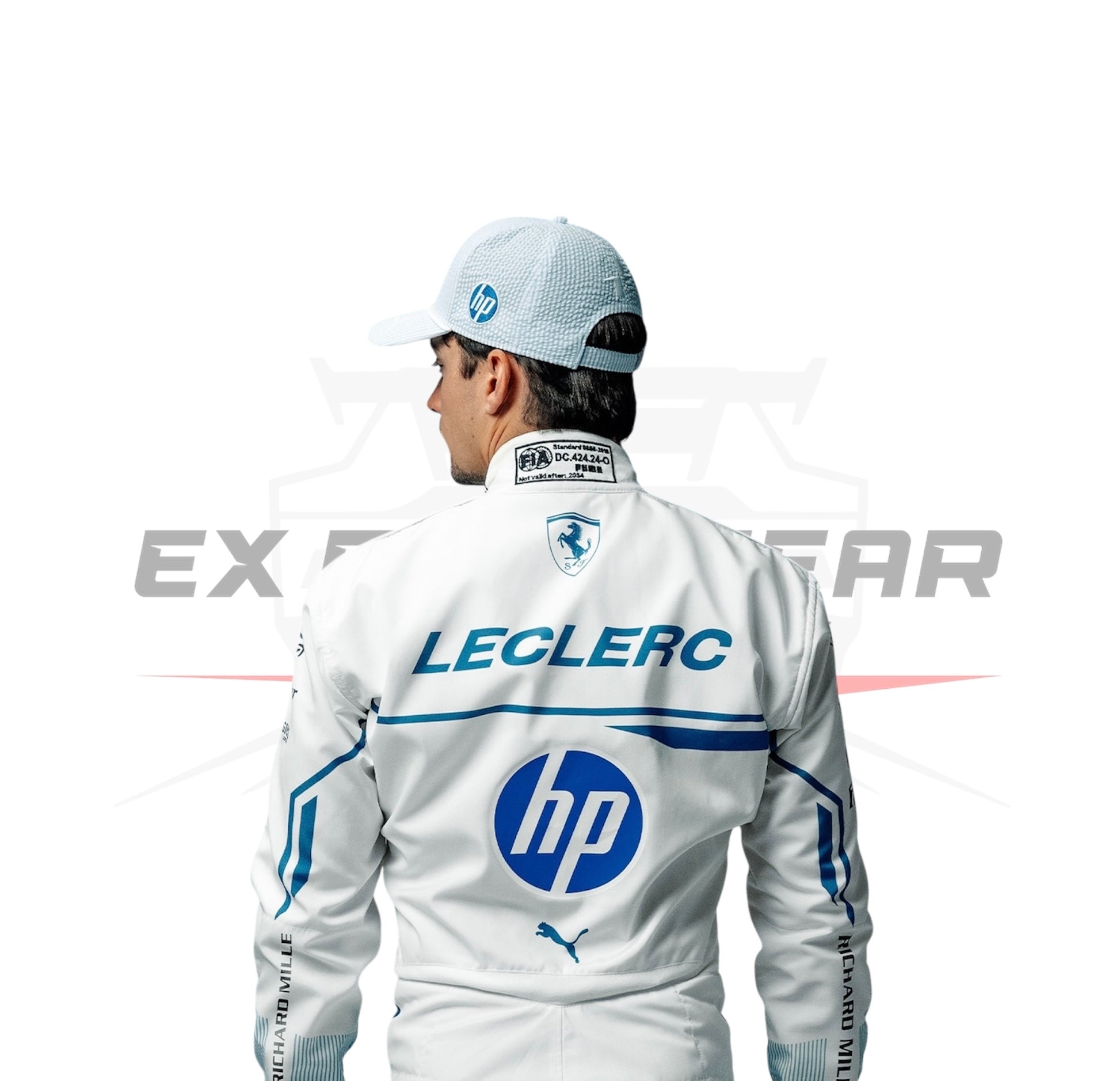 2025 Charles  Ferrari Racing Race Suit Ex Race Gear