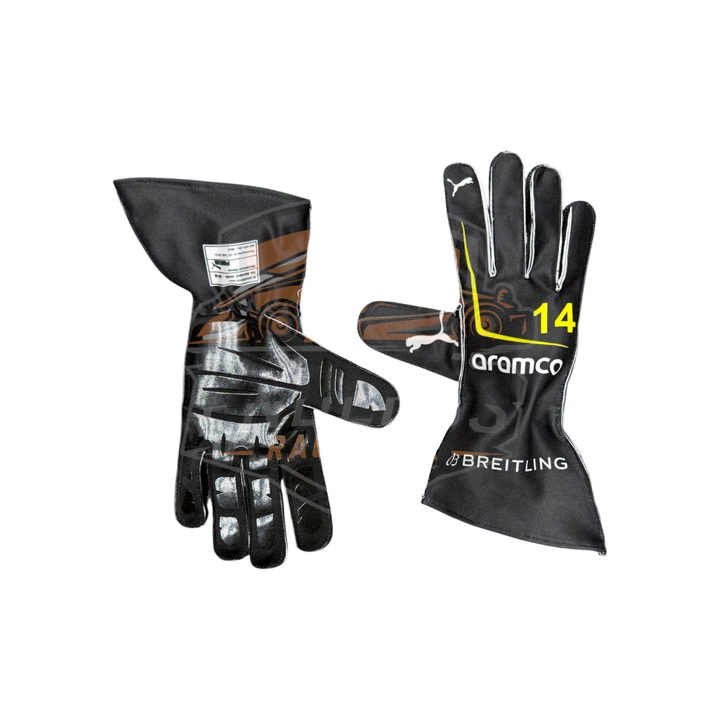 2026 Aston Martin Aramco Formula One Team Racing Replica Gloves - Ex Race Gear