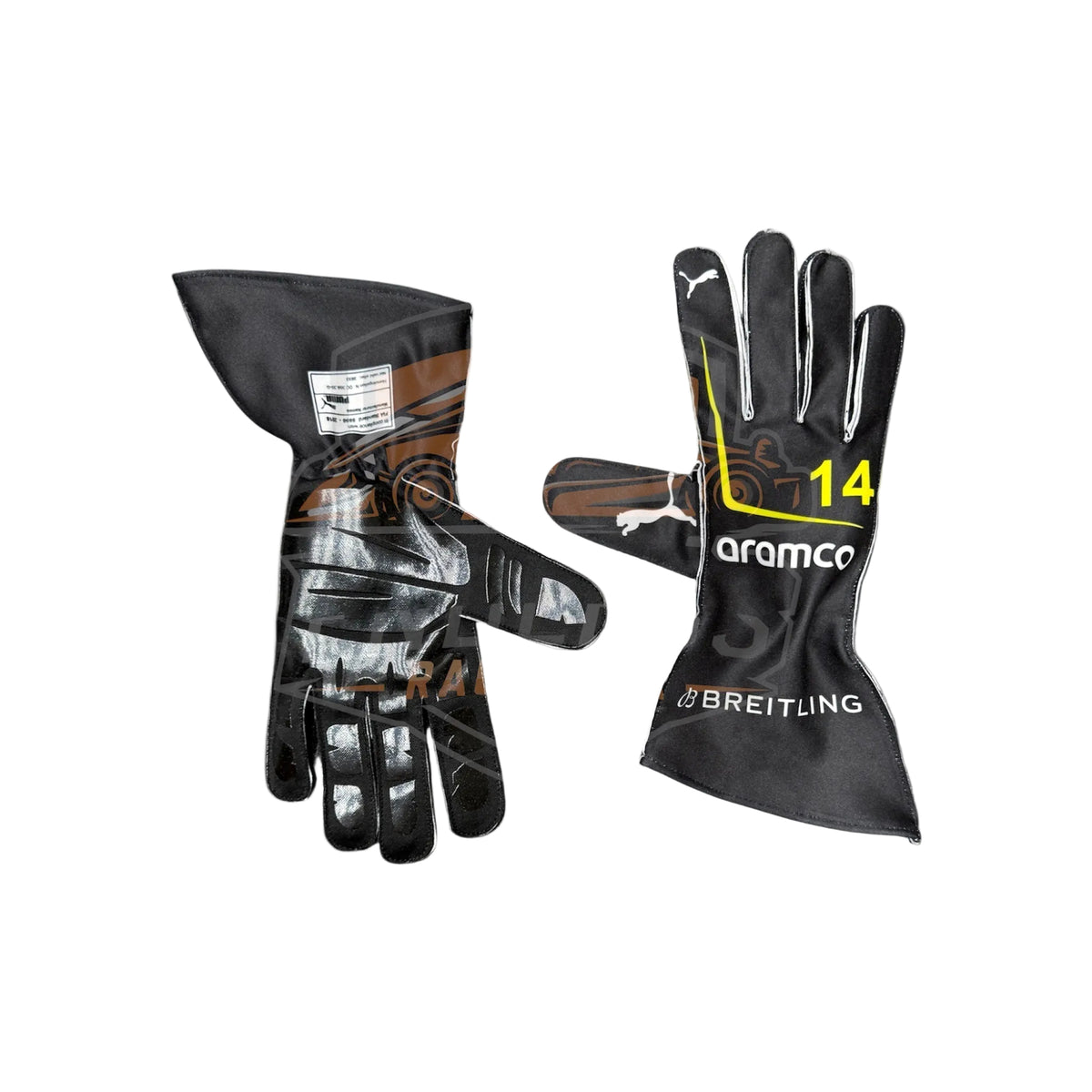 2026 Aston Martin Aramco Formula One Team Racing Replica Gloves - Ex Race Gear
