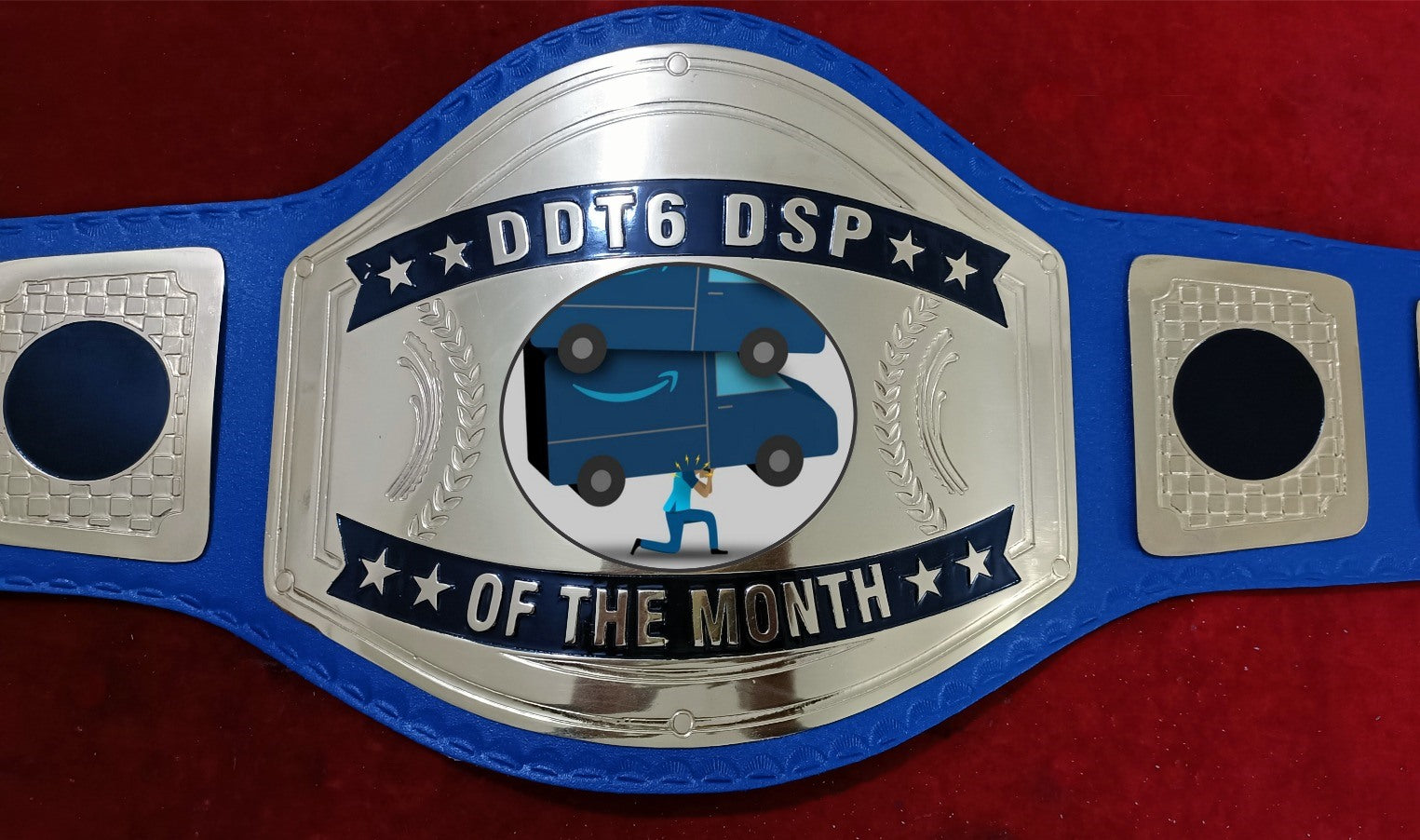 Custom Name and Shipping Truck Logo Wrestling Championship Belt poshleathers-14b7