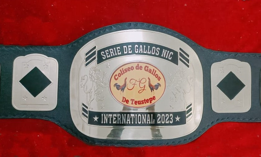 Custom Cock Logo Wrestling Championship Belt poshleathers-14b7