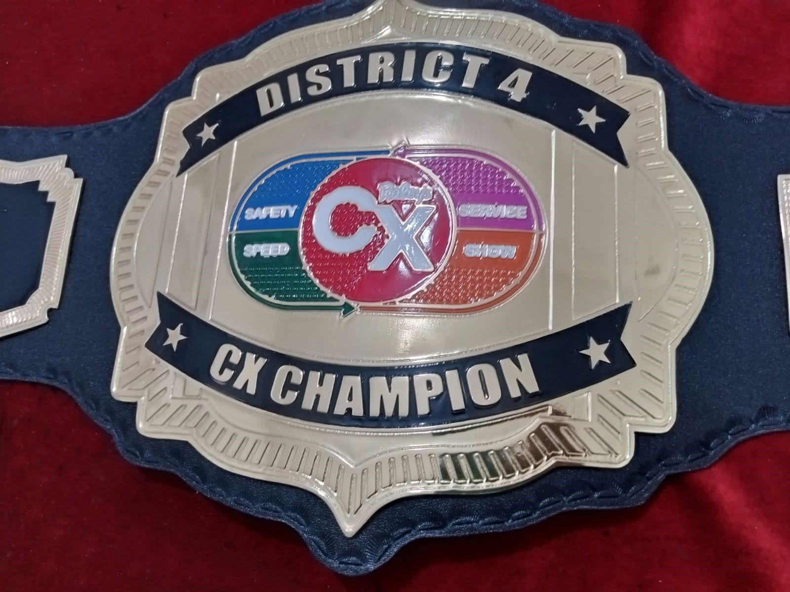 Custom Name and CX Logo Wrestling Championship Belt poshleathers-14b7