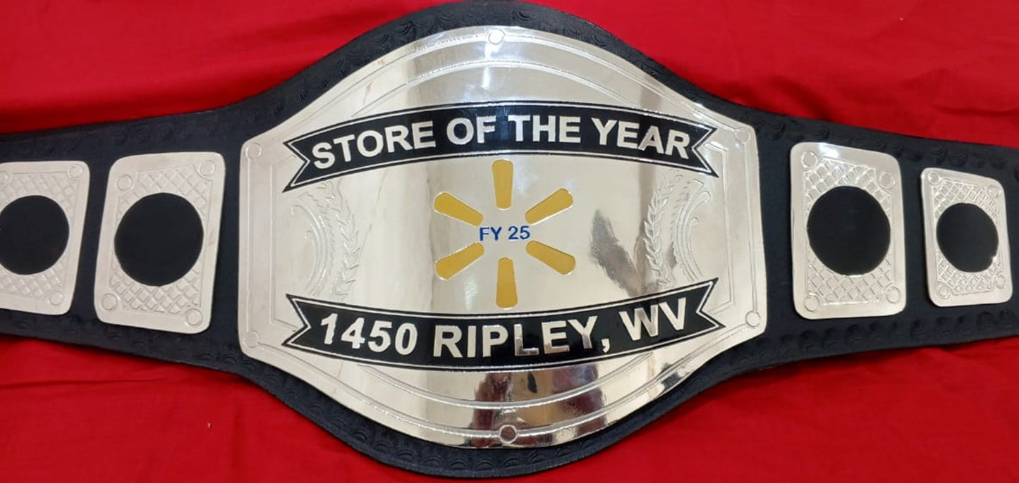 Custom Name and FY 25 Fan Wings Logo Wrestling Championship Belt poshleathers-14b7