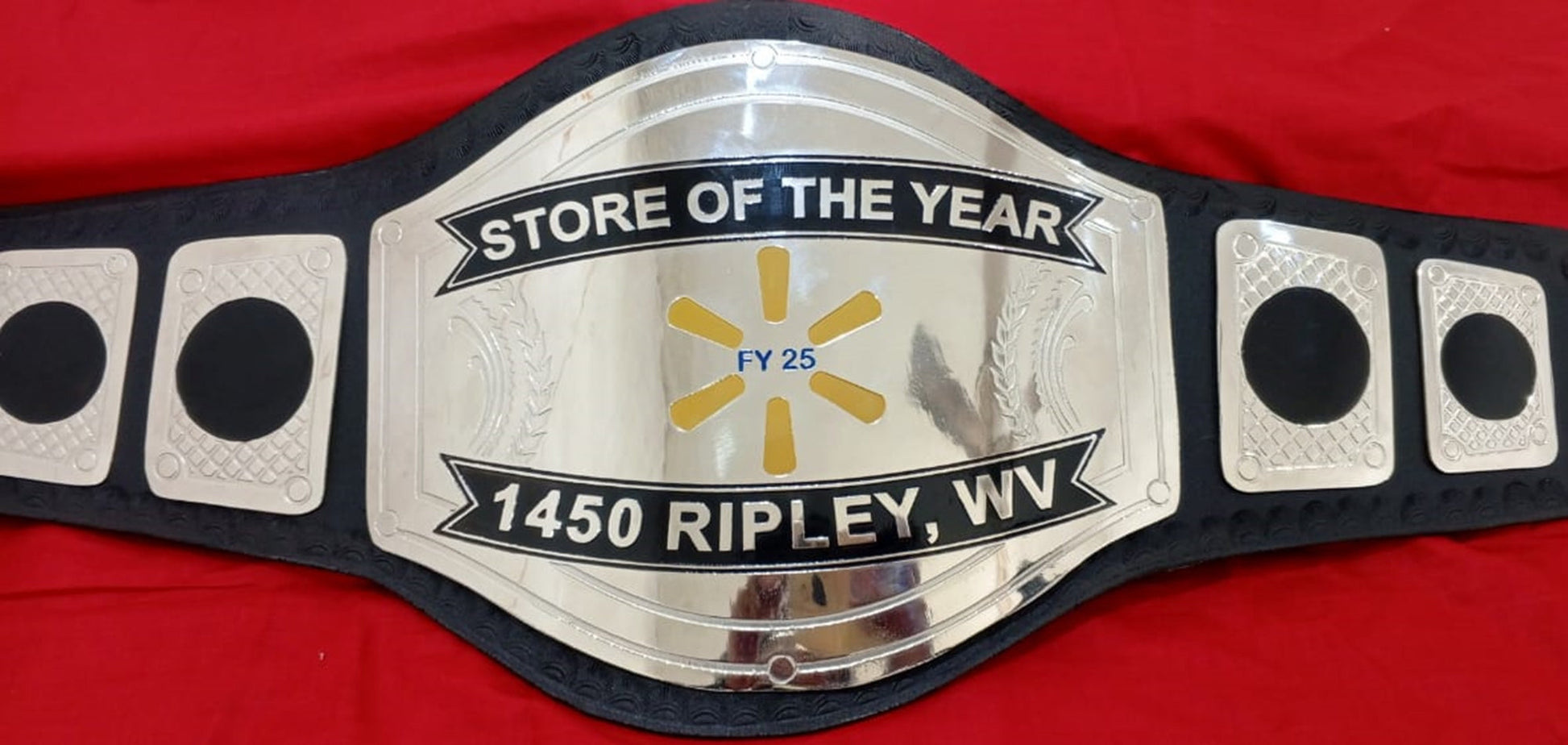 Custom Name and FY 25 Fan Wings Logo Wrestling Championship Belt poshleathers-14b7