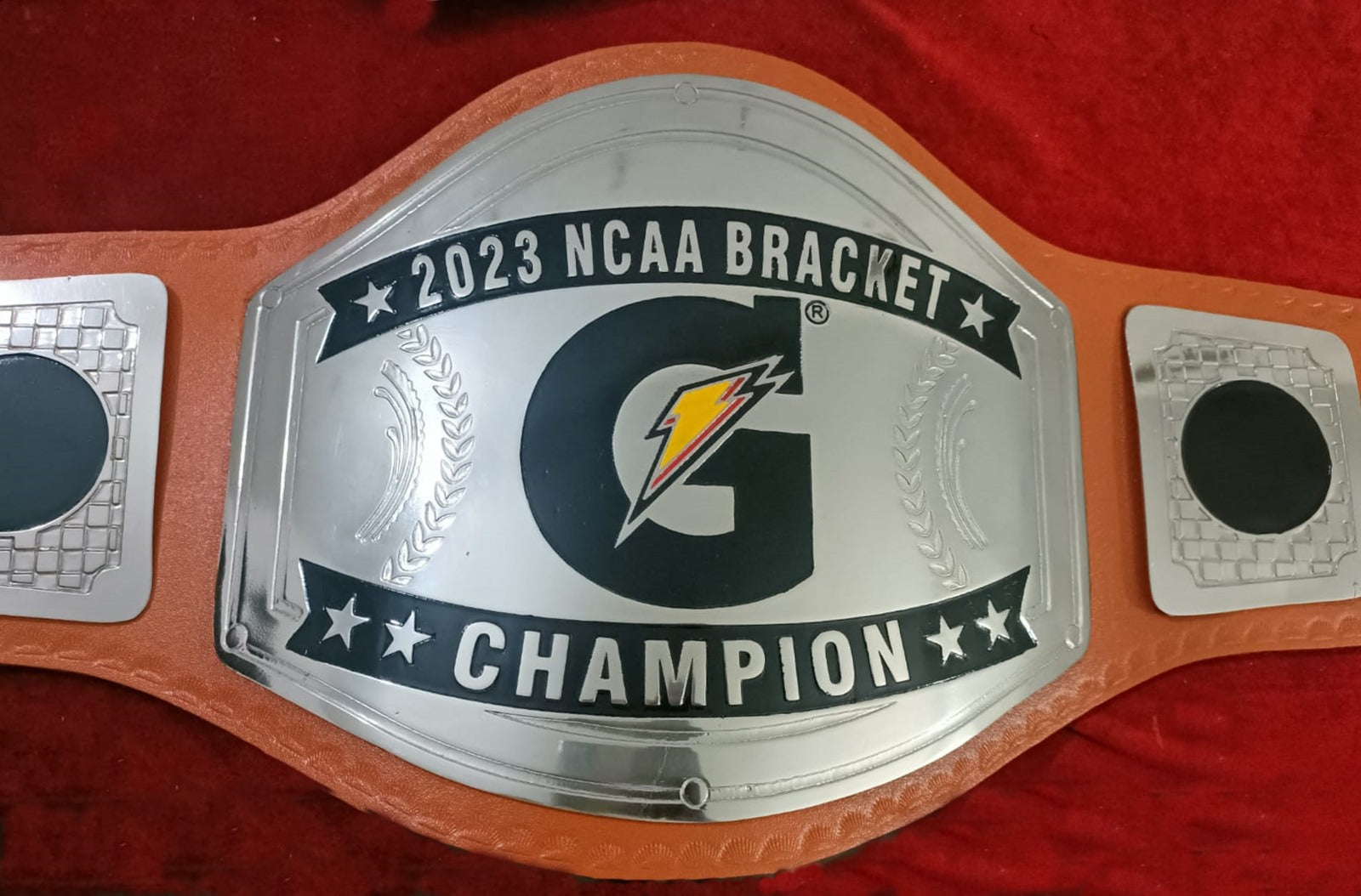 Custom Name and G Spark Logo Wrestling Championship Belt poshleathers-14b7