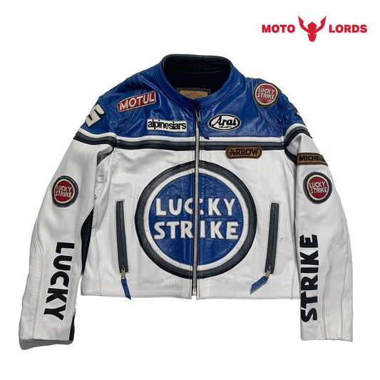 Lucky Strike Casual Moto Leather Jacket MotoLords