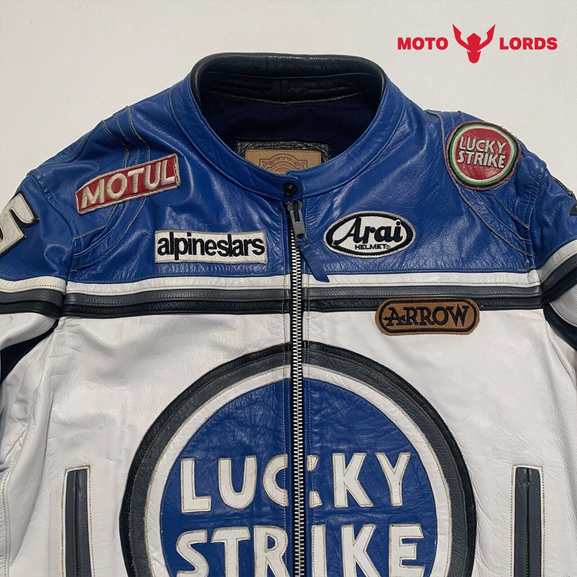 Lucky Strike Casual Moto Leather Jacket MotoLords