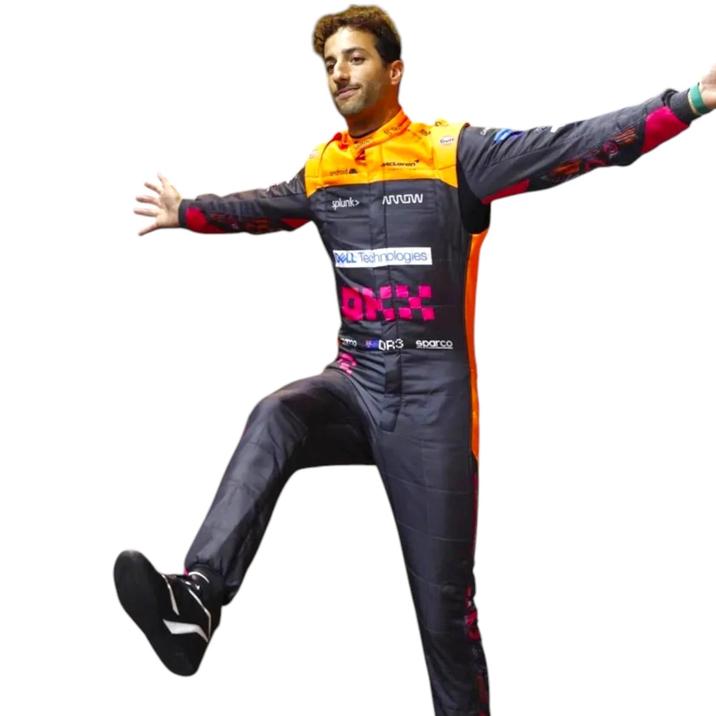 2022 Daniel Ricciardo Original Japan/Singapore GP Special Design McLaren F1 Suit Ex Race Gear