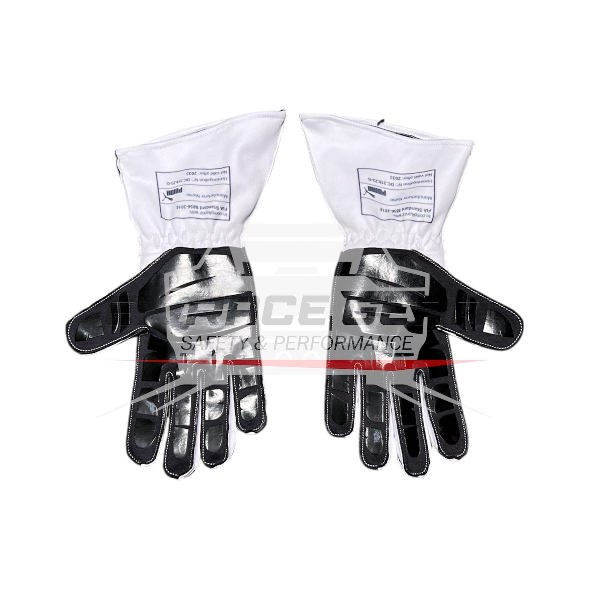 2025 Max Verstappen Japanese GP White Gloves | Red Bull Racing Official Gear Ex Race Gear