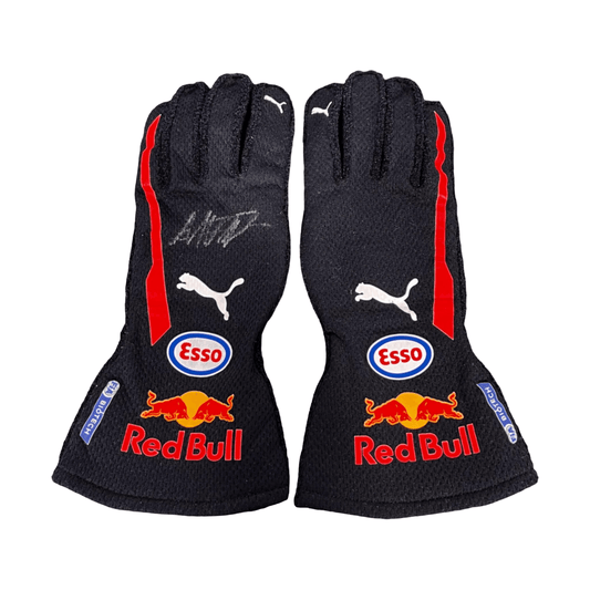 2020 Max Verstappen Red Bull F1 Replica Race Gloves – Official Formula 1 Racing Merchandise Ex Race Gear