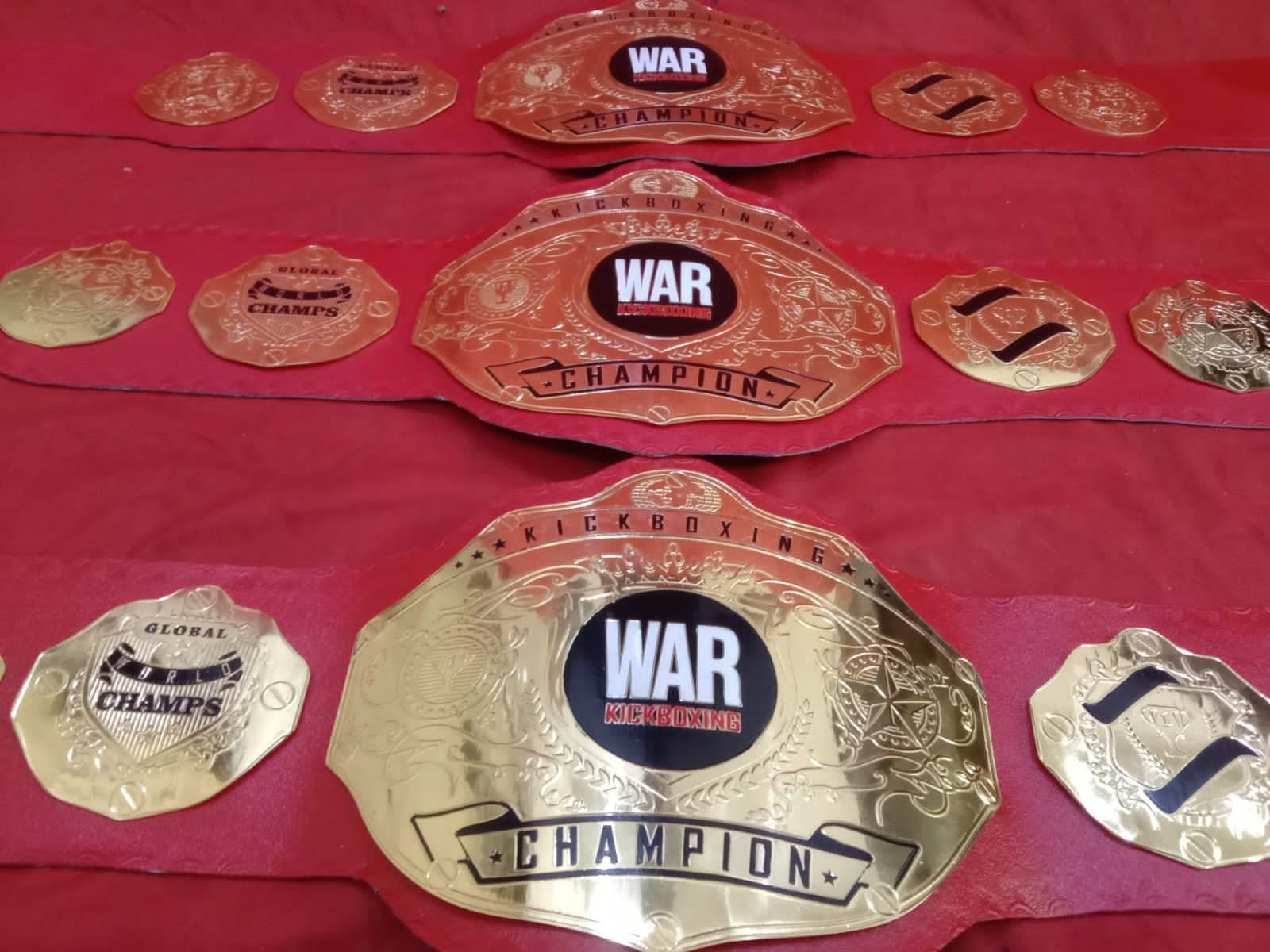 Custom Name and War Kick Boxing Logo Wrestling Championship Belt poshleathers-14b7
